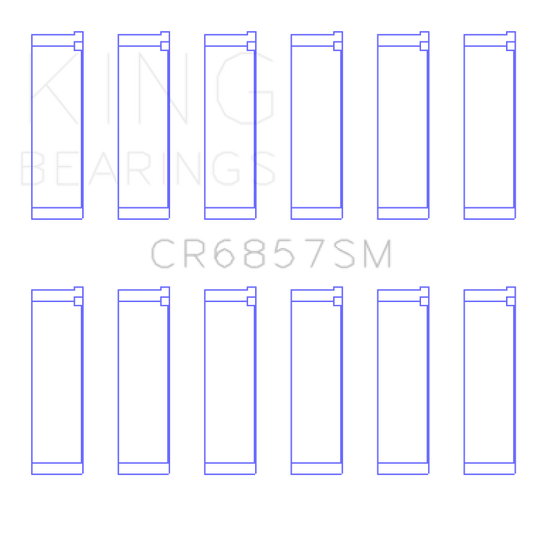 King Engine Bearings Chrysler Pentastar 3.6L ERB V6 Connecting Rod Bearing Set - Size STD