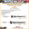 Gen-Y InfiniteRule (2) 3/4in x 3-7/8in Hitch Locks (1) 5/8in x 3-5/8in 3.0in Receiver Lock w/6 Keys