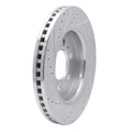 DFC 07-21 Ford F-150 RWD Front Right Drilled & Slotted Silver Brake Rotor