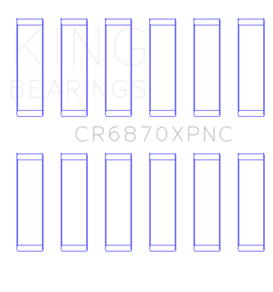 King Engine Bearings Nissan VR38DETT pMaxKote Performance Con Rod Bearing Set - Size STD
