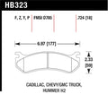 Hawk 06 Chevy Avalanche 2500 / GMC Truck / Hummer Super Duty Street Rear Brake Pads