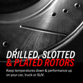 Power Stop 17-22 Ford F-550 Super Duty Rear Drilled & Slotted Rotor - Pair