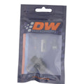 DeatschWerks 8AN Male Flare to M14 X 1.5 Male Metric Adapter (Incl Washer) - Anodized Matte Black