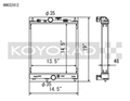 Koyo 03-07 Mitsubishi Evolution 7/8/9 Turbo (MT) Half-Size RACE Radiator
