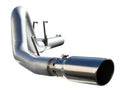 aFe LARGE BORE HD 5in 409-SS DPF-Back Exhaust w/Polished Tip 2017 Ford Diesel Trucks V8 6.7L (td)