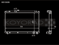Koyo 96-00 Toyota Chaser JZX100 2.5L Inline 6 Turbo w/ Manual Trans Radiator