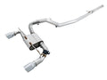 AWE Tuning Ford Focus RS SwitchPath Cat-Back Exhaust - Chrome Silver Tips