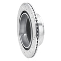 R1 07-20 Cadillac Escalade EXT Rear Left Drilled & Slotted Silver Brake Rotor