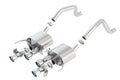 Borla 15 Chevy Corvette C7 ZO6 6.2L w/o AFM w/ NPP ATAK Quad RD RL AC Tips Center Rear Exit Exhaust