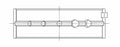 ACL Nissan SR20DE/DET GTiR Standard Size High Performance Main Bearing Set - 5 oil holes in upper