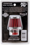 K&N 2in Base OD x .375in Flange ID x 1.75in H Rubber Base Crankcase Vent Filter