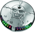 Kuryakyn Zombie Fuel & Battery Gauge Chrome