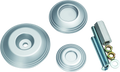 Kuryakyn Lodestar Rear Axle Sliders-BMW-Silver