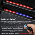 Putco 11-23 Dodge Charger Police Pursuit Blade Rocker Kits Sideliners - Red/Blue w/ White Override