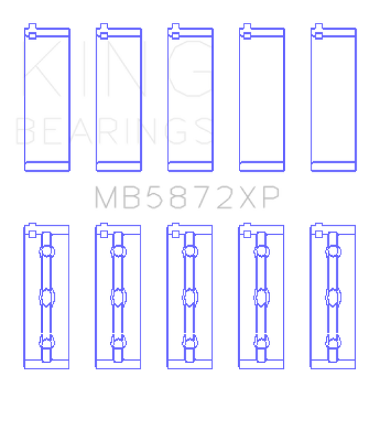 King Engine Bearings BMW S62 Main Bearing Set