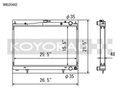 Koyo 94-98 Nissan Skyline GT-R/GT-S 2.6L Turbo Radiator