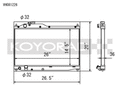 Koyo 00-09 Honda S2000 2.0/2.2L (MT) Radiator
