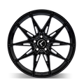 Kraze KR196 Evolve 20x9 / 5x114.3 BP / 35mm Offset / 72.62mm Hub Gloss Black Wheel