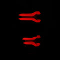 AlphaRex 21-23 Ford F-150 LUXX LED Taillights - Black w/ BLIS