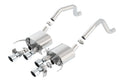 Borla 15 Chevy Corvette C7 ZO6 6.2L w/o AFM w/ NPP ATAK Quad RD RL IC Tips Center Rear Exit Exhaust