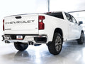 AWE Tuning 4th Gen GM 1500 6.2L 0FG Cat-Back Split Rear Exit (w/ Bumper Cutouts) - Quad Chrome Tips