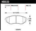 Hawk 05-08 LGT D1078 HP+ Street Front Brake Pads