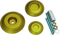 Kuryakyn Lodestar Rear Axle Sliders-BMW-Gold