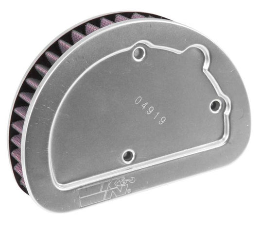 K&N Replacement Unique Air Filter 6.625in L x 4.75in W x 1.625in H with 1 Flange for Harley-Davidson