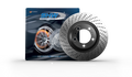 SHW 2008 Porsche Boxster Limited 2.7L Right Front Cross-Drilled Monobloc Brake Rotor (98735140201)