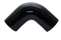 Vibrant 4 Ply Reinforced Silicone Elbow Connector - 3.25in I.D. - 90 deg. Elbow (BLACK)