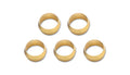 Vibrant Brass Olive Inserts 1/2in - Pack of 5