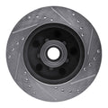 R1 1988-1994 Chevrolet C1500 Front Left Drilled & Slotted Silver Brake Rotor