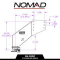 Gen-Y Nomad Static 5th Wheel to Gooseneck - 6.5K TW 30K Tow - Texture Black (Rhino Frames)