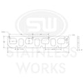 Stainless Works Hemi 5.7L/6.1L/6.4L D-Port Shaped Header 304SS Exhaust Flanges 1-7/8in Primaries