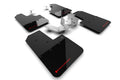 Rally Armor 21-25 Ford Bronco (Plstc Bmpr - NO Rptr/Sprt - NO RR/RB) Blk Mud Flap w/Red Logo