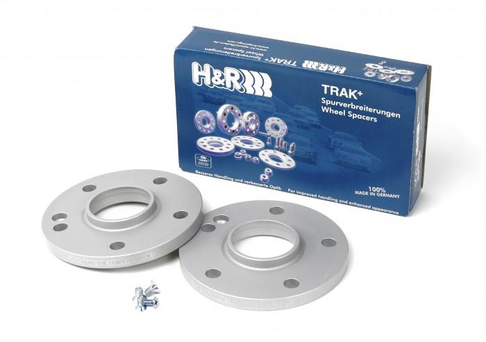 H&R Trak+ 3mm DR Spacer Bolt Pattern 5/112 Center Bore 66.5mm Bolt Thread 14x1.25 - Black