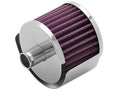 K&N 1.25in Flange ID x 3in OD x 2.5 inch H Rubber Base Crankcase Vent Filter