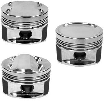 Manley 93-98 Toyota Supra Turbo (2JZGTE) 86.5mm +.5mm Oversized Bore 8.5:1 Dish Piston Set with Ring